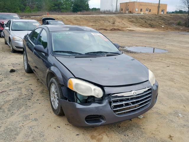 1C3EL46X14N356396 - 2004 CHRYSLER SEBRING LX GRAY photo 1