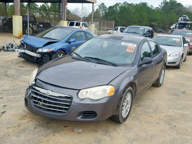 1C3EL46X14N356396 - 2004 CHRYSLER SEBRING LX GRAY photo 2