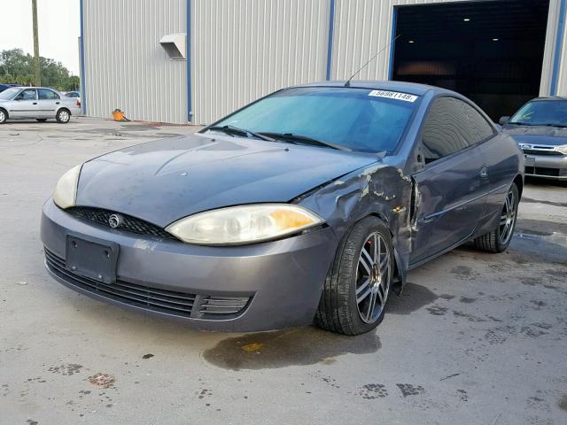 1ZWFT61L315614325 - 2001 MERCURY COUGAR V6 GRAY photo 2