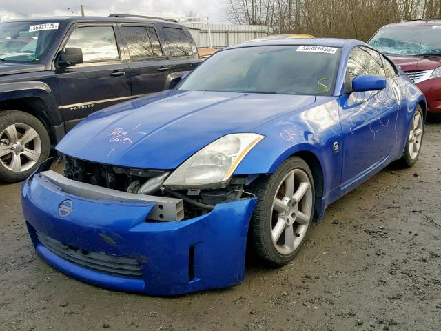 JN1AZ34DX3T102145 - 2003 NISSAN 350Z COUPE BLUE photo 2