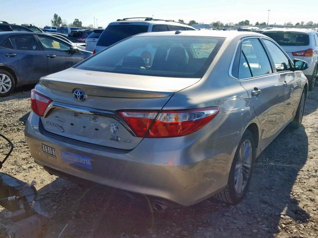 4T1BD1FKXFU171671 - 2015 TOYOTA CAMRY HYBR BEIGE photo 4