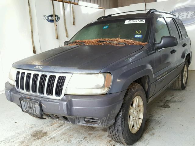 1J4GX48S73C575359 - 2003 JEEP GRAND CHER BLUE photo 2