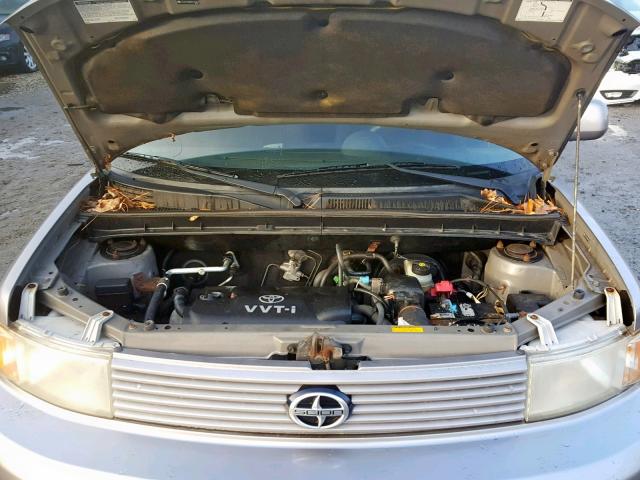 JTLKT324850193494 - 2005 TOYOTA SCION XB SILVER photo 7