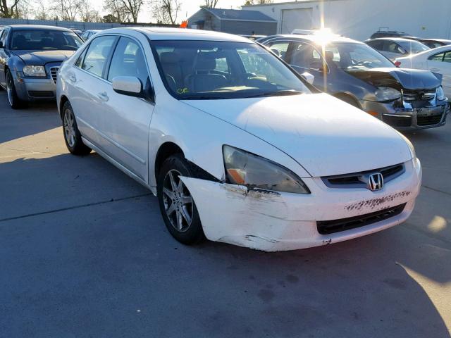 1HGCM66583A085323 - 2003 HONDA ACCORD WHITE photo 1