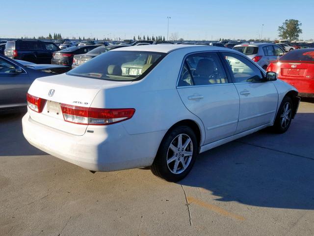 1HGCM66583A085323 - 2003 HONDA ACCORD WHITE photo 4