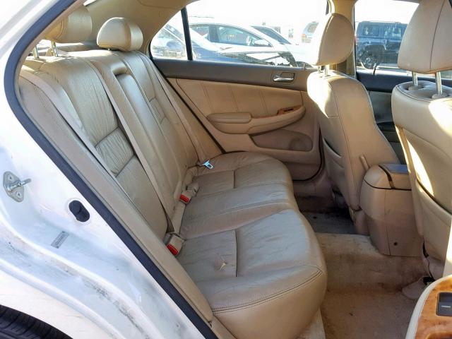 1HGCM66583A085323 - 2003 HONDA ACCORD WHITE photo 6