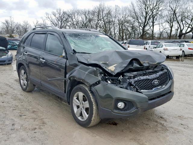 5XYKU4A21CG298674 - 2012 KIA SORENTO EX GREEN photo 1