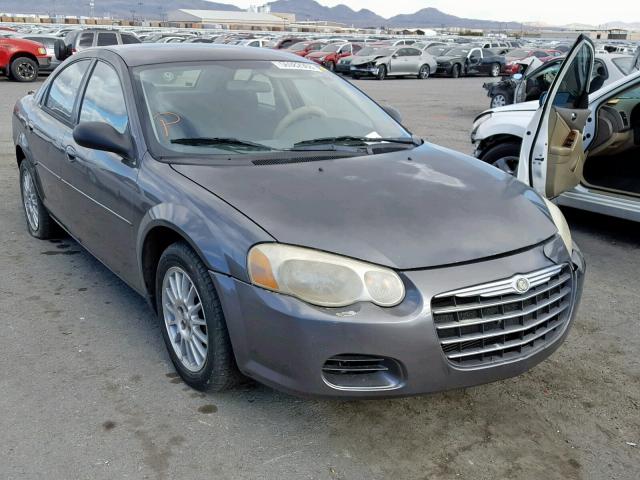 1C3EL46J04N383939 - 2004 CHRYSLER SEBRING LX CHARCOAL photo 1