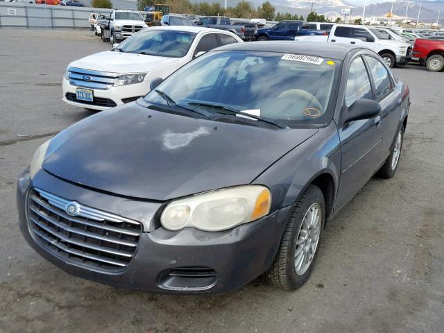 1C3EL46J04N383939 - 2004 CHRYSLER SEBRING LX CHARCOAL photo 2