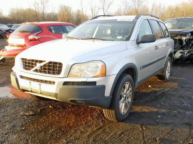 YV1CZ91H441090520 - 2004 VOLVO XC90 T6 SILVER photo 2