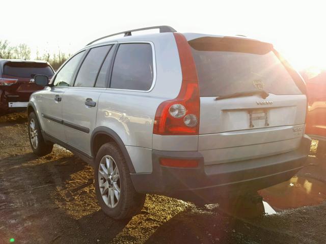 YV1CZ91H441090520 - 2004 VOLVO XC90 T6 SILVER photo 3