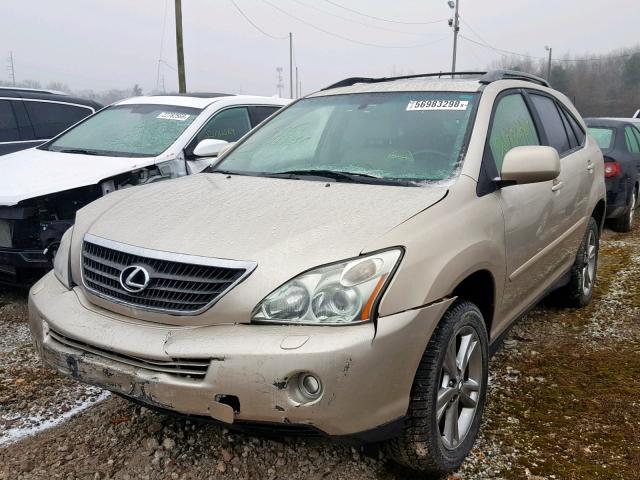 JTJHW31U160027461 - 2006 LEXUS RX 400 TAN photo 2