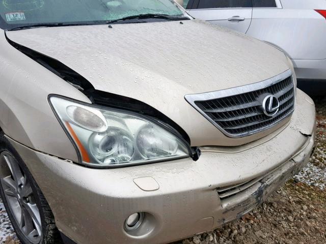 JTJHW31U160027461 - 2006 LEXUS RX 400 TAN photo 9