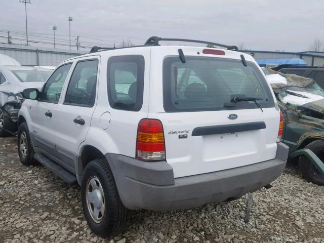 1FMYU01102KB85863 - 2002 FORD ESCAPE XLS WHITE photo 3