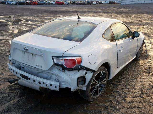 JF1ZNAA18D1720075 - 2013 TOYOTA SCION FR-S WHITE photo 4