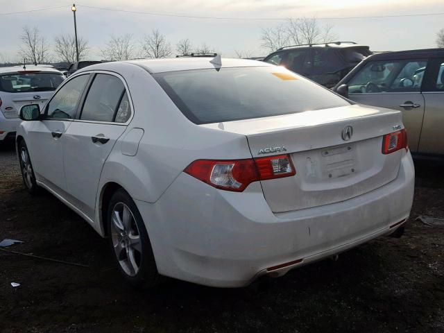 JH4CU2F69AC030802 - 2010 ACURA TSX WHITE photo 3