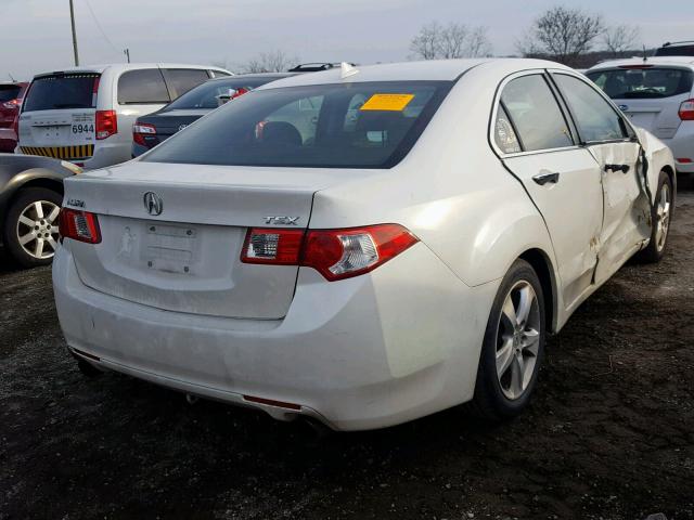 JH4CU2F69AC030802 - 2010 ACURA TSX WHITE photo 4