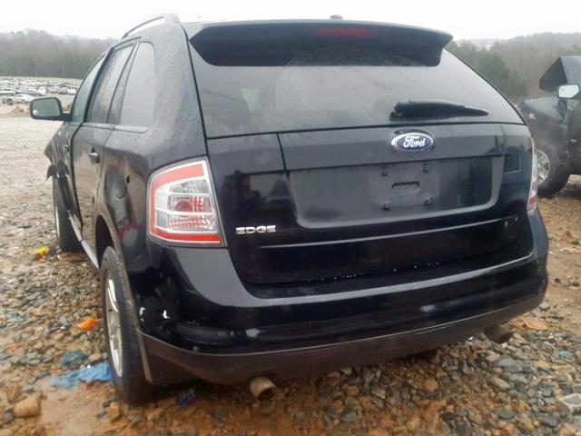 2FMDK36C37BB48257 - 2007 FORD EDGE SE BLACK photo 3