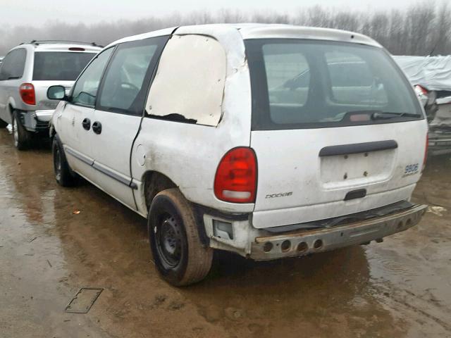 2B4FP2539XR177440 - 1999 DODGE CARAVAN WHITE photo 3