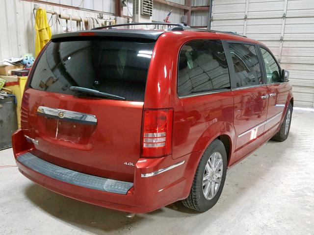 2A8HR64X58R635731 - 2008 CHRYSLER TOWN & COU RED photo 4