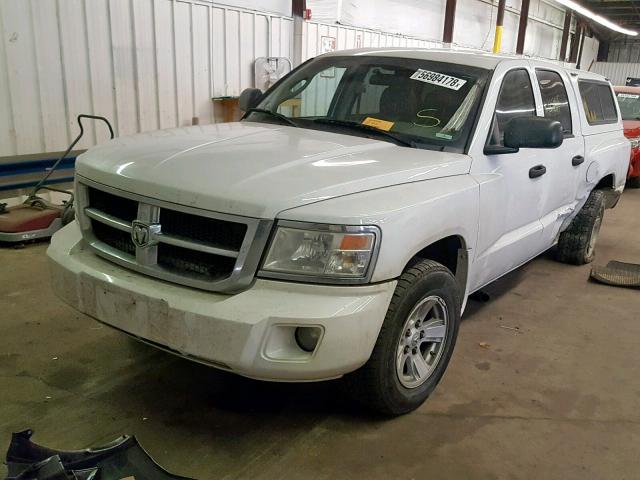 1D7HW48N48S527392 - 2008 DODGE DAKOTA QUA WHITE photo 2