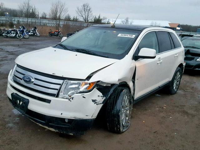 2FMDK49C38BB26231 - 2008 FORD EDGE LIMIT WHITE photo 2