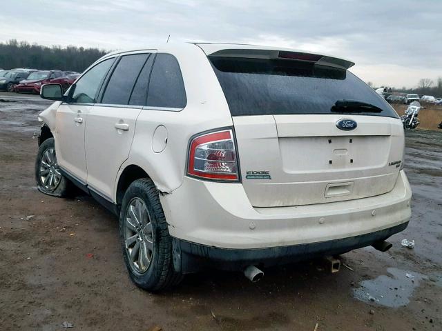 2FMDK49C38BB26231 - 2008 FORD EDGE LIMIT WHITE photo 3