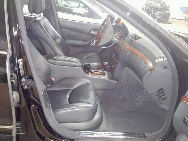 WDBNG84J45A461009 - 2005 MERCEDES-BENZ S 500 4MAT BLACK photo 5