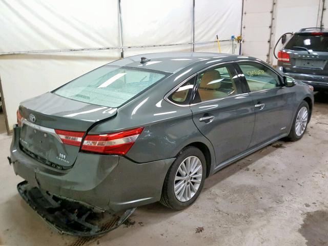 4T1BD1EB7DU010385 - 2013 TOYOTA AVALON HYB GREEN photo 4