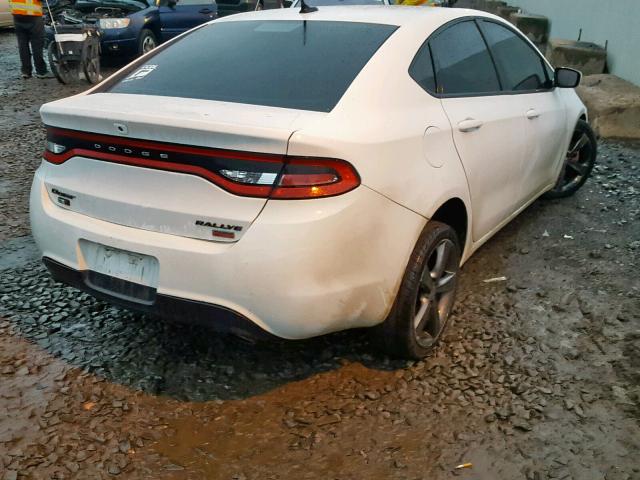 1C3CDFBH2DD257929 - 2013 DODGE DART SXT WHITE photo 4