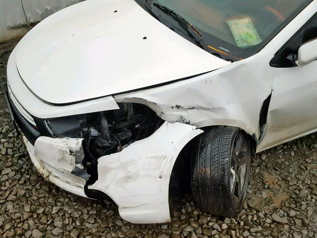 1C3CDFBH2DD257929 - 2013 DODGE DART SXT WHITE photo 9