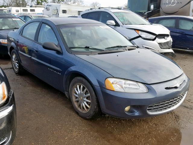 1C3EL56U61N648696 - 2001 CHRYSLER SEBRING LX BLUE photo 1