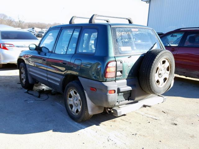 JT3GP10V7X7057507 - 1999 TOYOTA RAV4 GREEN photo 3