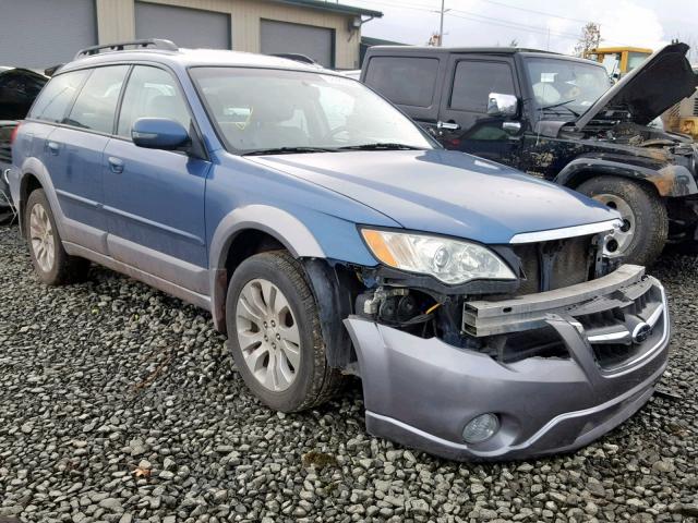 4S4BP86CX84345296 - 2008 SUBARU OUTBACK 3. BLUE photo 1