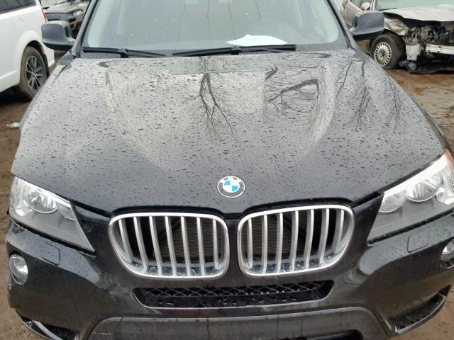 5UXWX9C56E0D40649 - 2014 BMW X3 XDRIVE2 BLACK photo 7