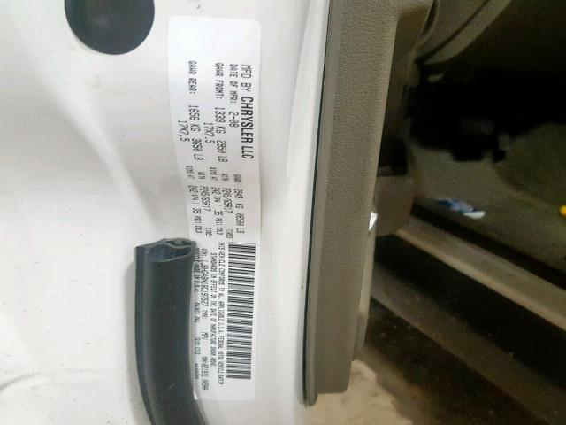 1J8HG48N18C197527 - 2008 JEEP COMMANDER WHITE photo 10