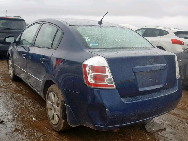 3N1AB61EX8L634297 - 2008 NISSAN SENTRA 2.0 BLUE photo 3