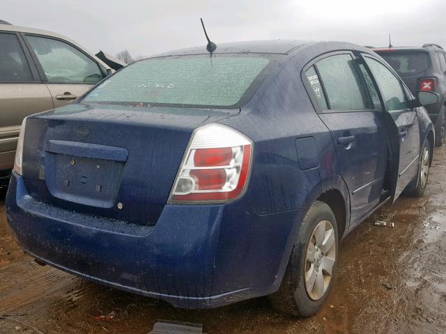 3N1AB61EX8L634297 - 2008 NISSAN SENTRA 2.0 BLUE photo 4