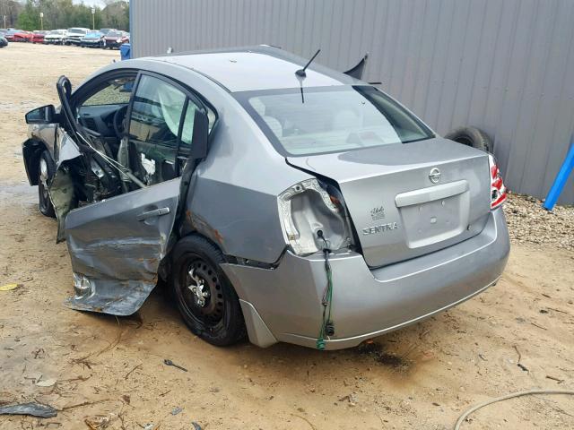 3N1AB61E88L700250 - 2008 NISSAN SENTRA 2.0 GRAY photo 3