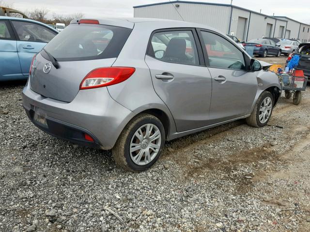 JM1DE1KY4E0188718 - 2014 MAZDA MAZDA2 SPO SILVER photo 4