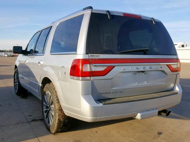 5LMJJ2HT0FEJ09381 - 2015 LINCOLN NAVIGATOR SILVER photo 3
