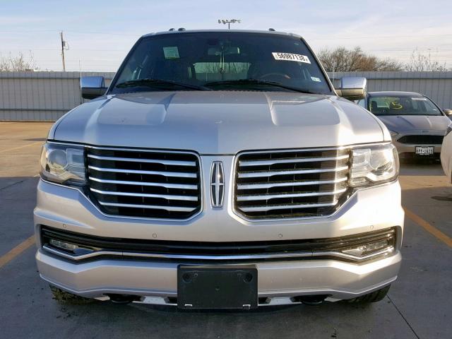 5LMJJ2HT0FEJ09381 - 2015 LINCOLN NAVIGATOR SILVER photo 9
