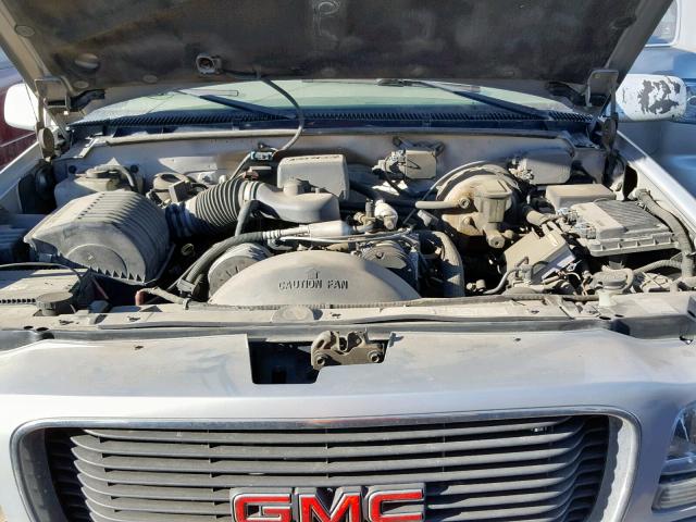 1GKEK63R8YR171121 - 2000 GMC DENALI SILVER photo 7