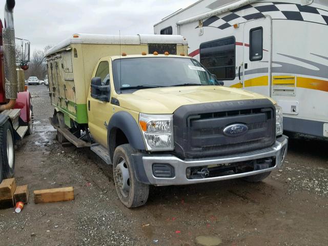 1FDUF5GT8BEC38032 - 2011 FORD F550 SUPER YELLOW photo 1