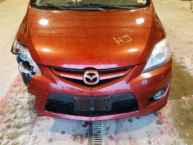 JM1CR293690329214 - 2009 MAZDA 5 RED photo 7