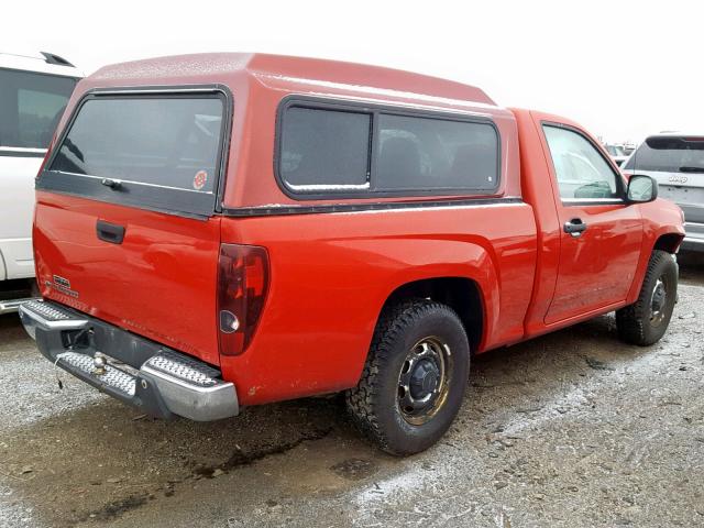 1GCCS149788152716 - 2008 CHEVROLET COLORADO RED photo 4