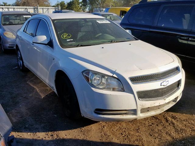 1G1ZH57B08F196592 - 2008 CHEVROLET MALIBU 1LT WHITE photo 1