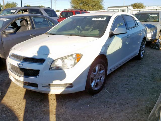 1G1ZH57B08F196592 - 2008 CHEVROLET MALIBU 1LT WHITE photo 2