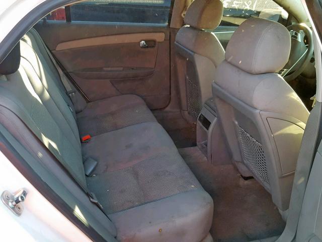 1G1ZH57B08F196592 - 2008 CHEVROLET MALIBU 1LT WHITE photo 6