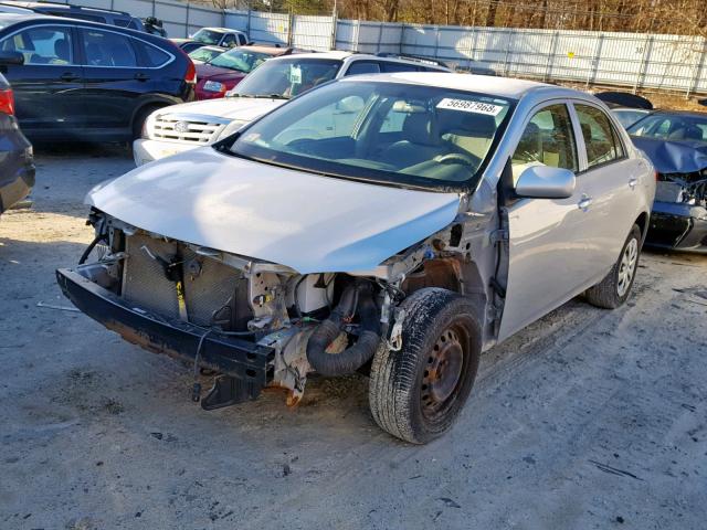 1NXBU40E59Z046196 - 2009 TOYOTA COROLLA BA SILVER photo 2